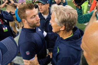 Sean McVay and Pete Carroll